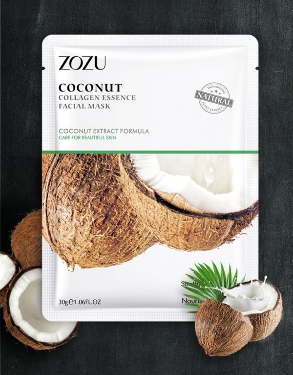 ZOZU Multifunctional sheet face mask with coconut extract